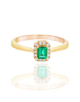 Jules -  Vertical / Horizontal Square Emerald