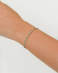 Dome - Emerald and Diamond Flexible Bangle