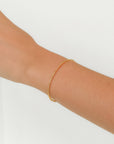 Emma - Dots Gold and Diamond Flexible Bangle