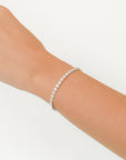 Elina-  Round Diamond Halo Bangle
