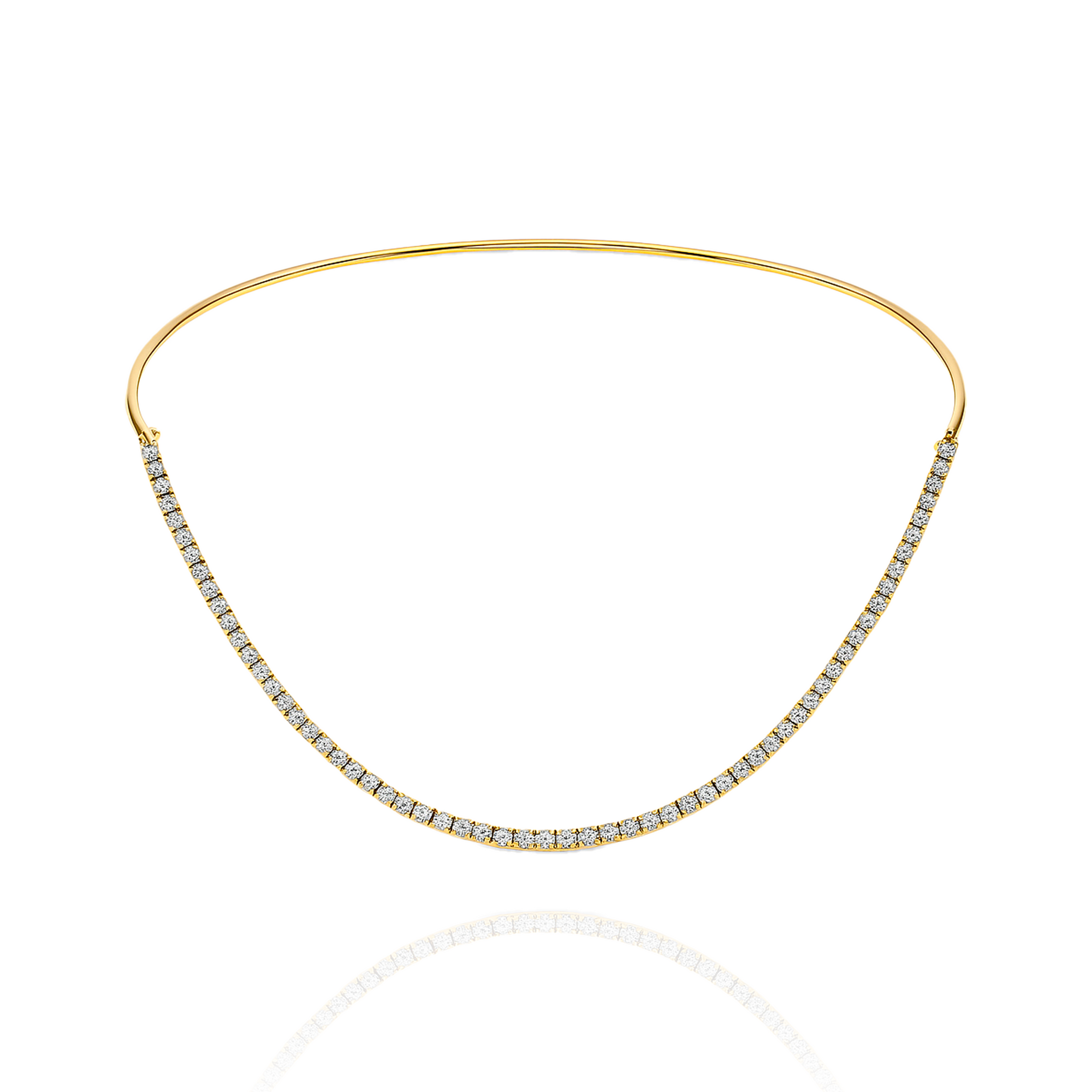 Mara- Rigid Tennis Necklace