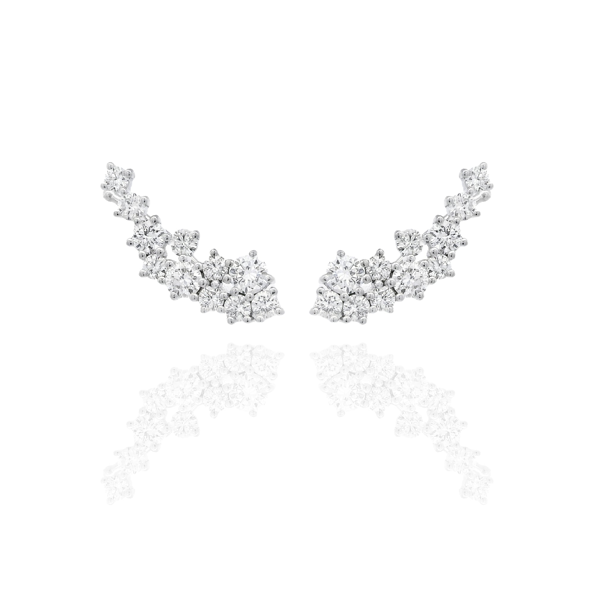 Luca - Diamond Climber Earrings