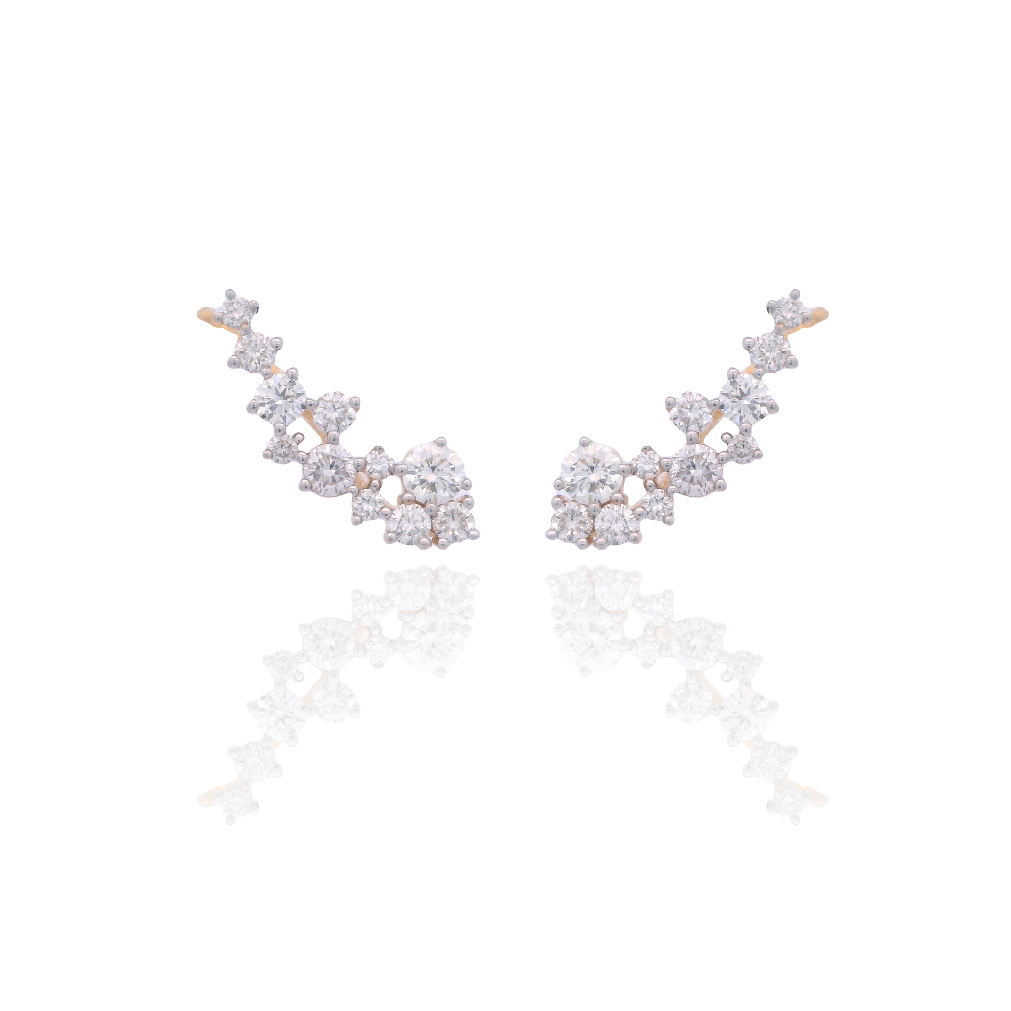 Luca - Diamond Climber Earrings