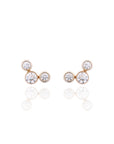 Bela - Ear Jacket 3 Diamonds Set