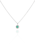 Idra - Mini Round Emerald Necklace