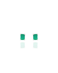 Ginevra - Emerald Square Piercing Pair