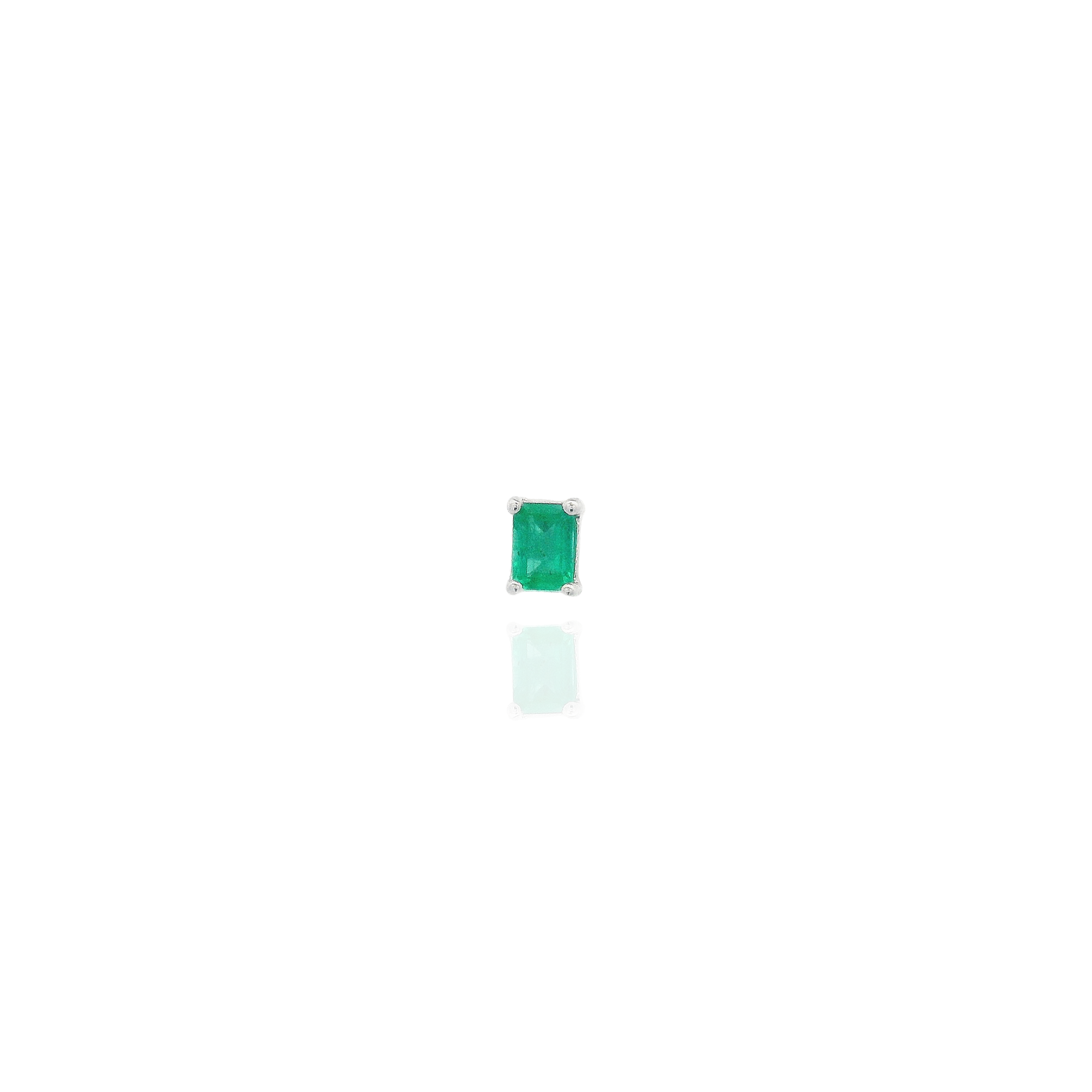 Ginevra - Emerald Square Piercing Pair
