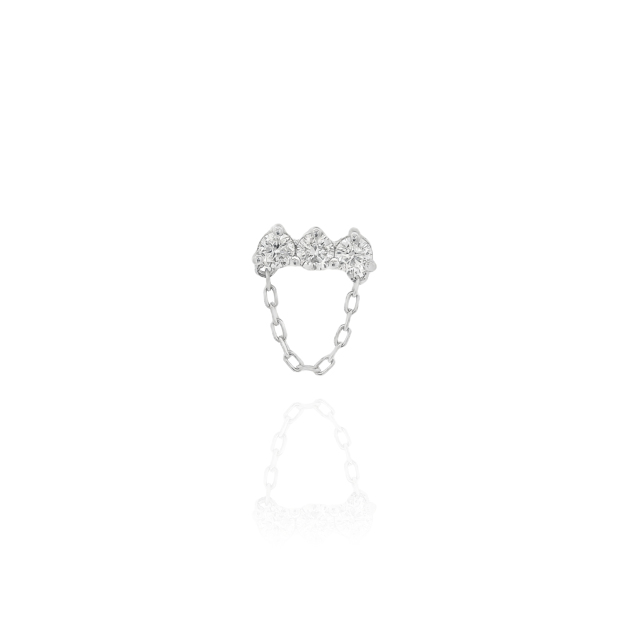 Felisa - Triple Diamond Chain Piercing