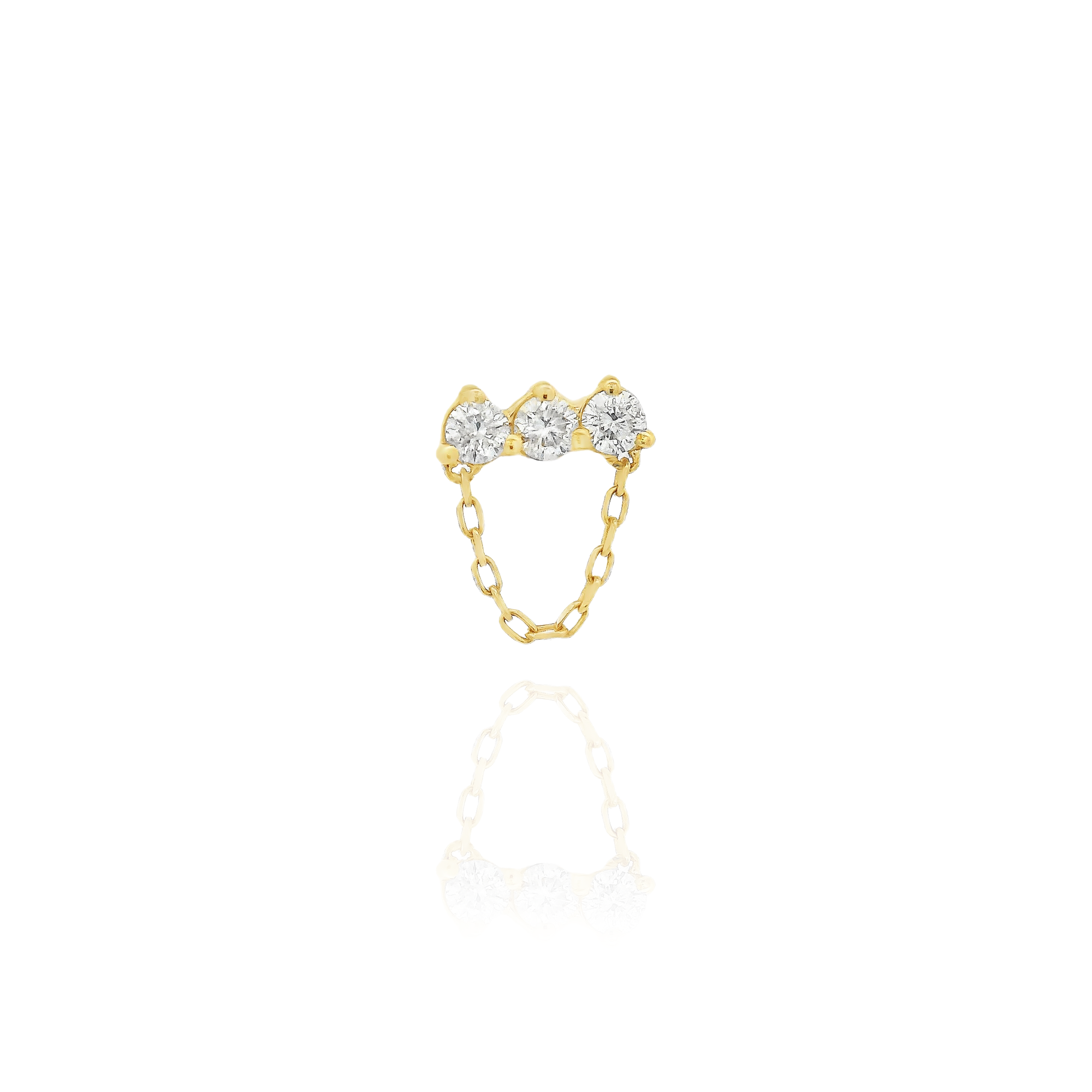 Felisa - Triple Diamond Chain Piercing