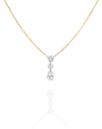 Catarina - 3 Diamonds Drill Necklace