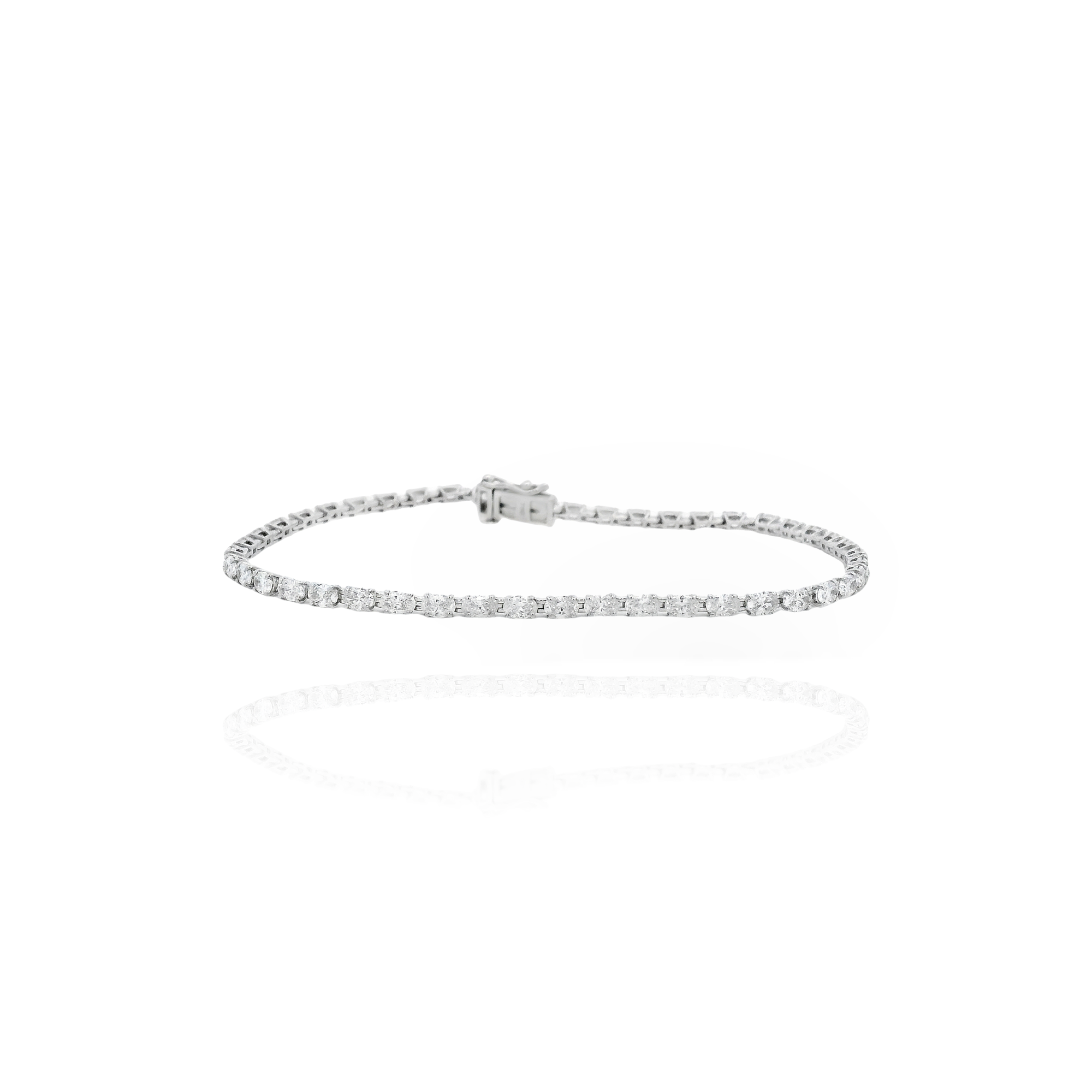 Olivia - Oval tennis bracelet