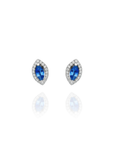 Onda - Marquise Sapphire Diamond Earrings