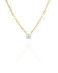 Valen - Round Solitaire Necklace