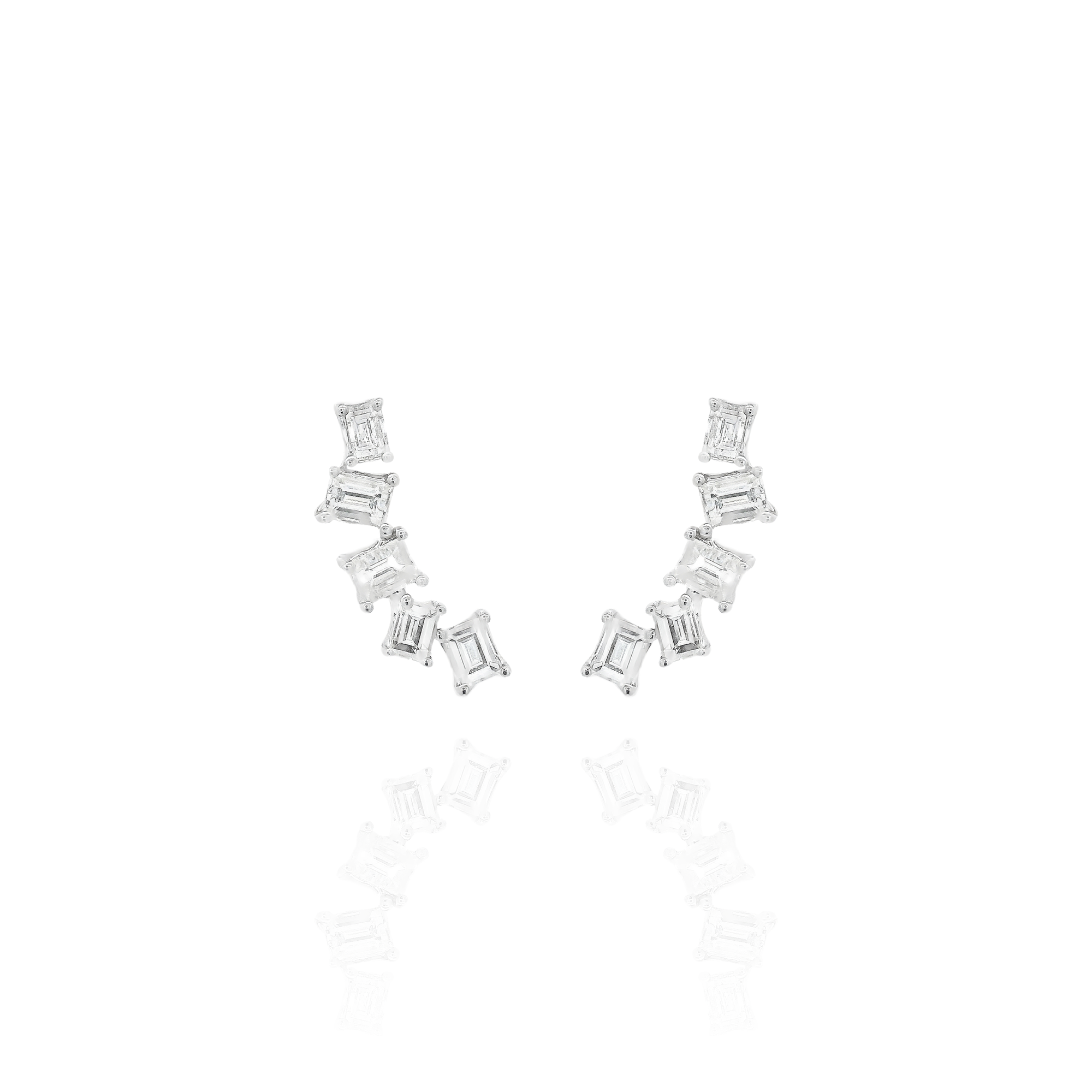 Zita - 5 Climber Baguette Earring