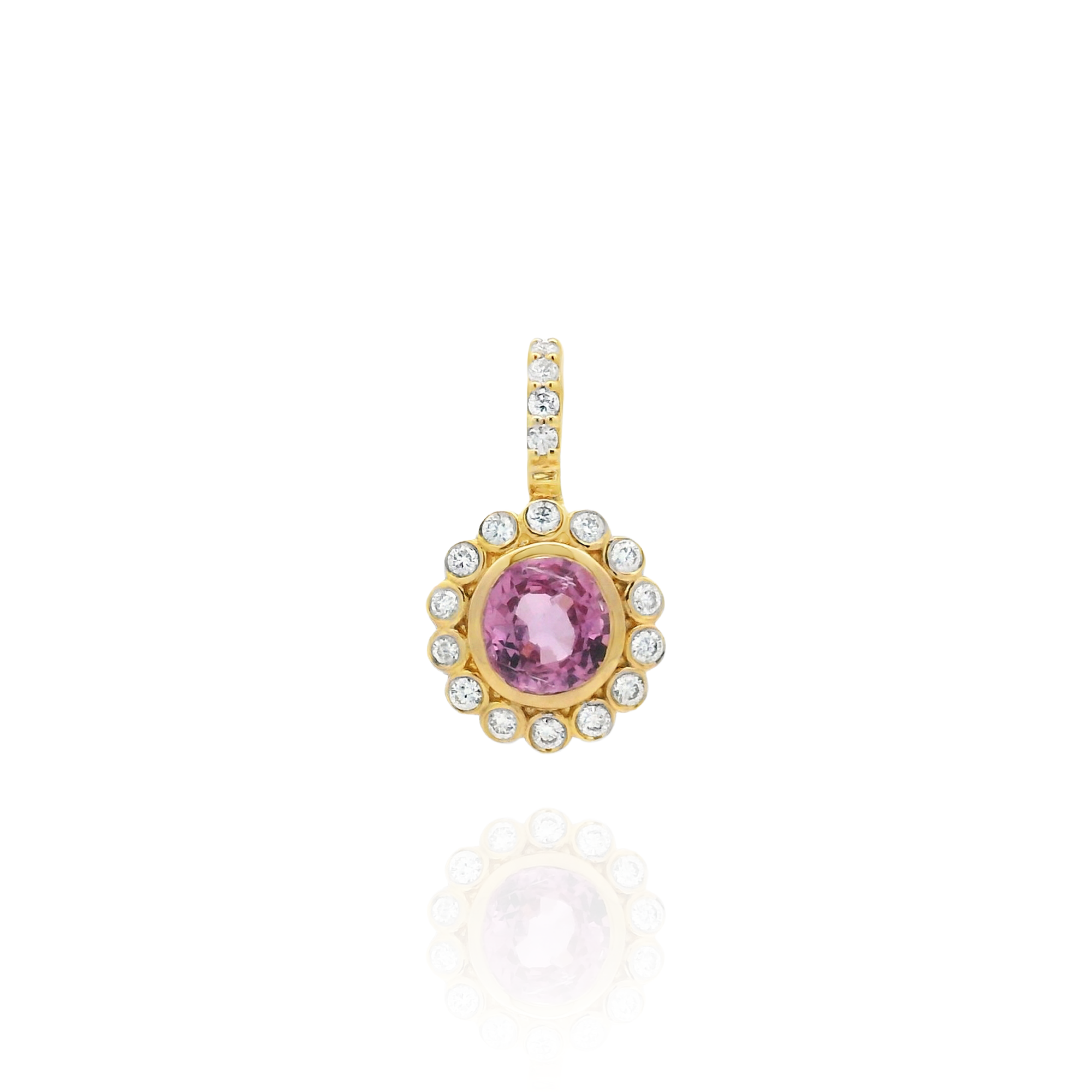 Amelia Pink Sapphire Charm