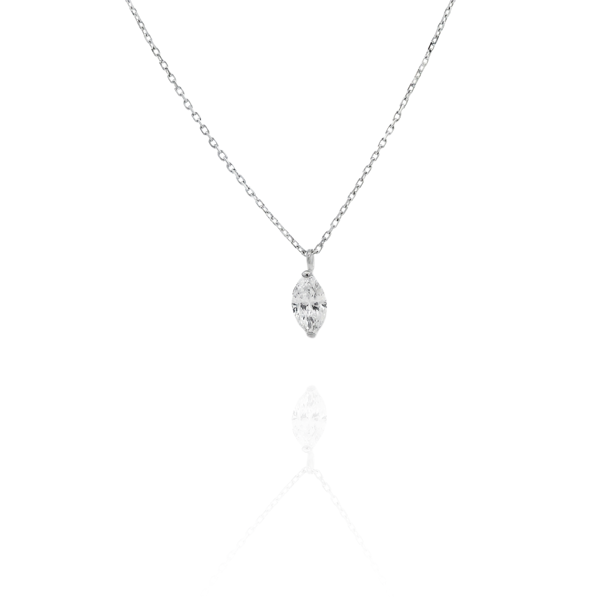 Hope Marquise Solitaire Necklace
