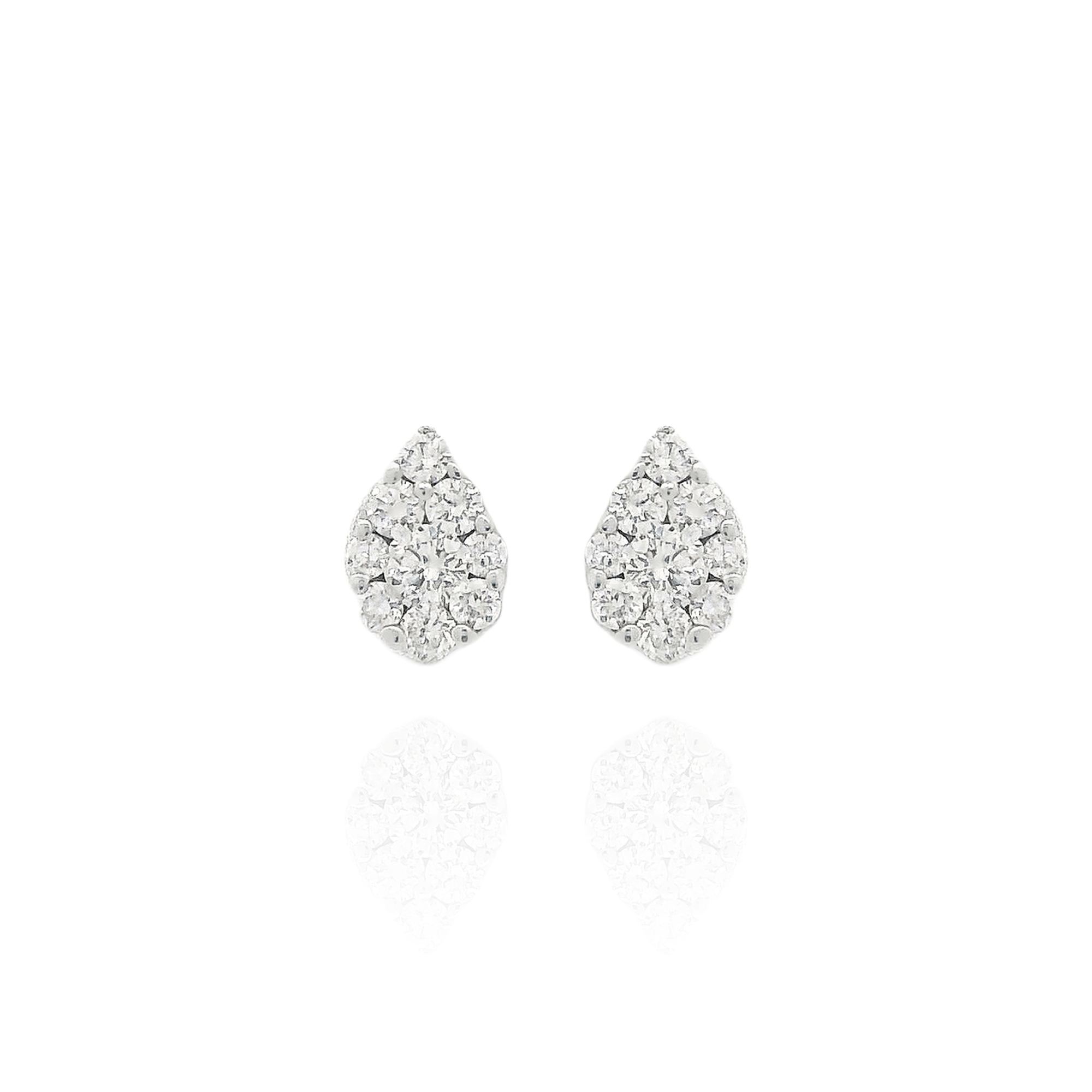 Bea Piercing Cluster Pear Earrings