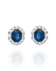 Vania Oval Sapphire Studs