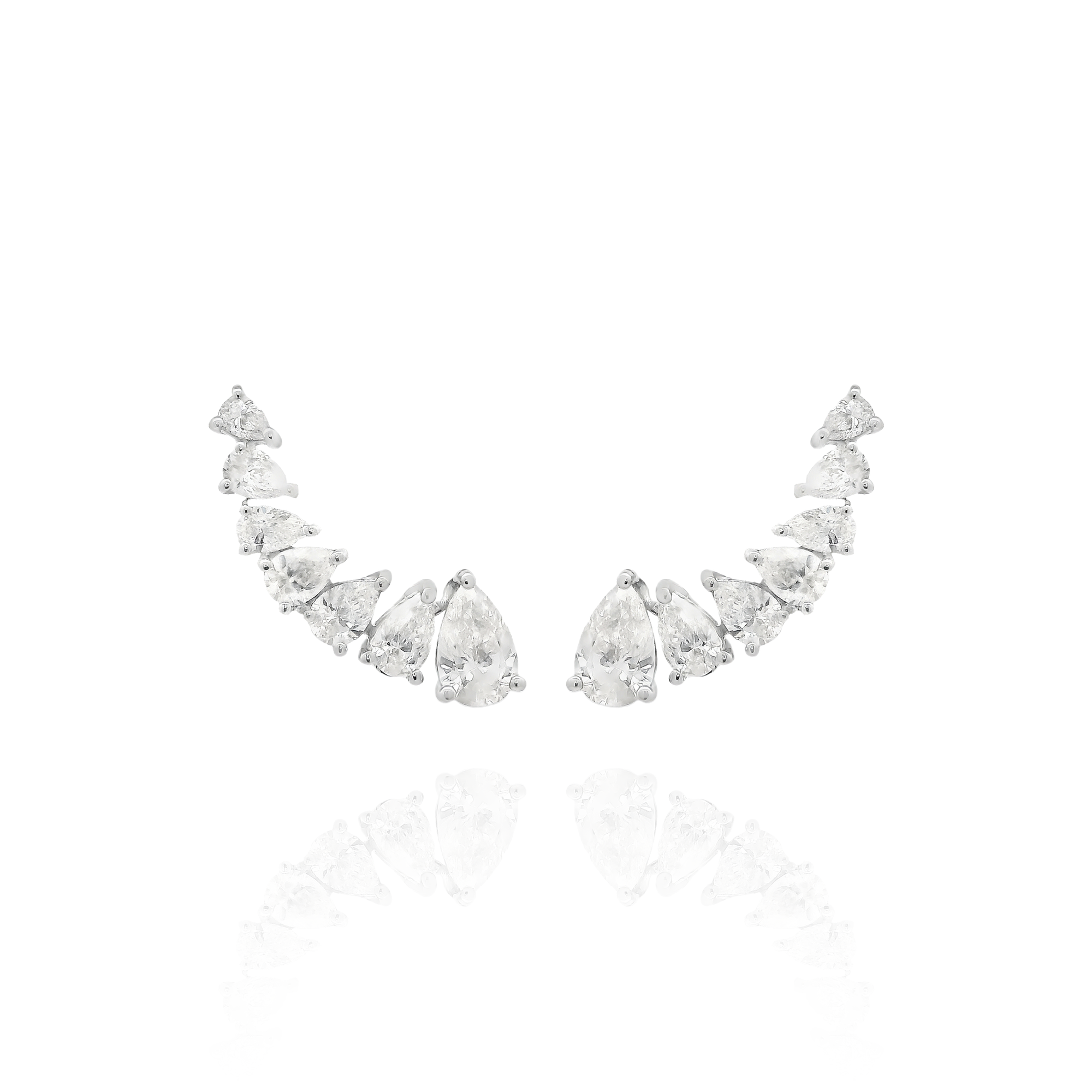 Diana Marquise Climber Pear Drop Earrings