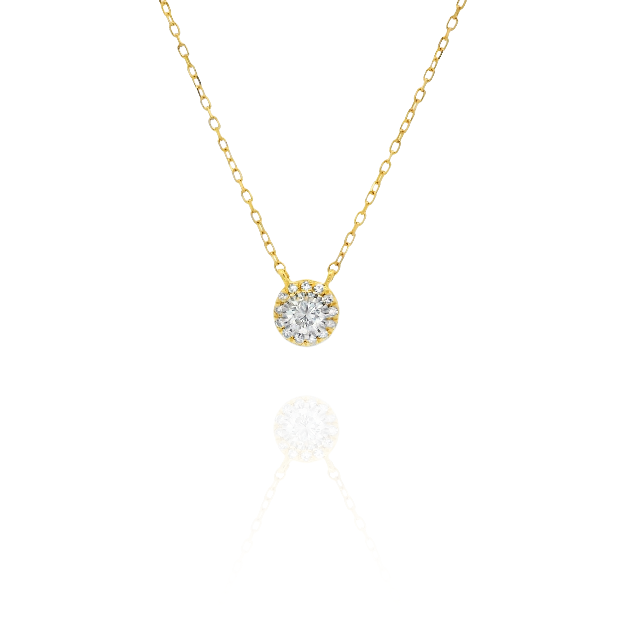 Sandra Cluster Solitaire Necklace