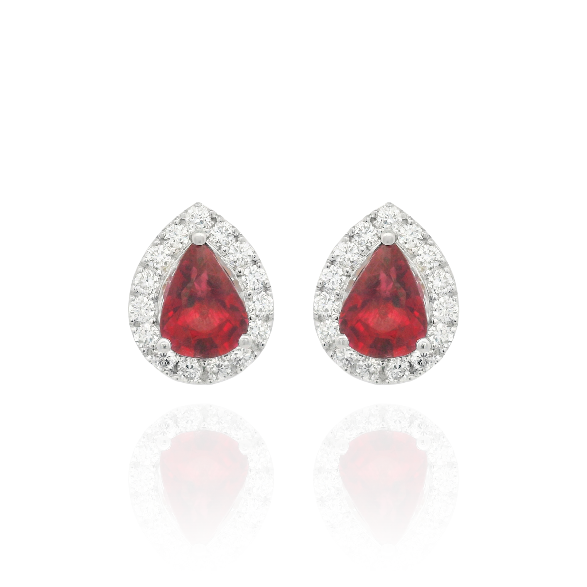 Gigi Rubillite Earring Pear