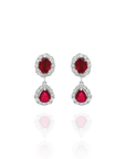 Aitana - Round Ruby and Pear Drop