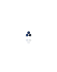 Alma- Sapphire Mini Trebol Piercing Pair