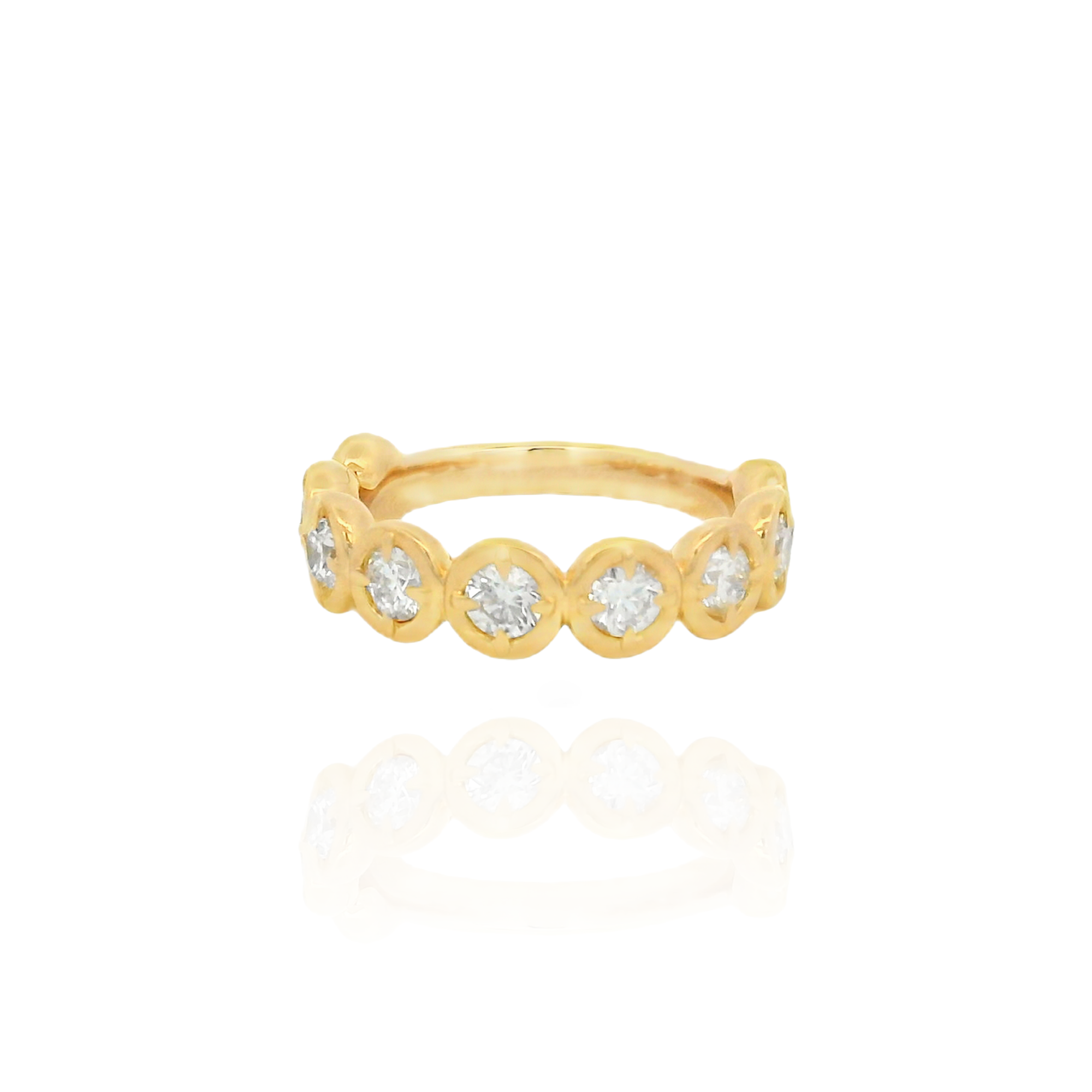 Naty Round Bezel Half Band