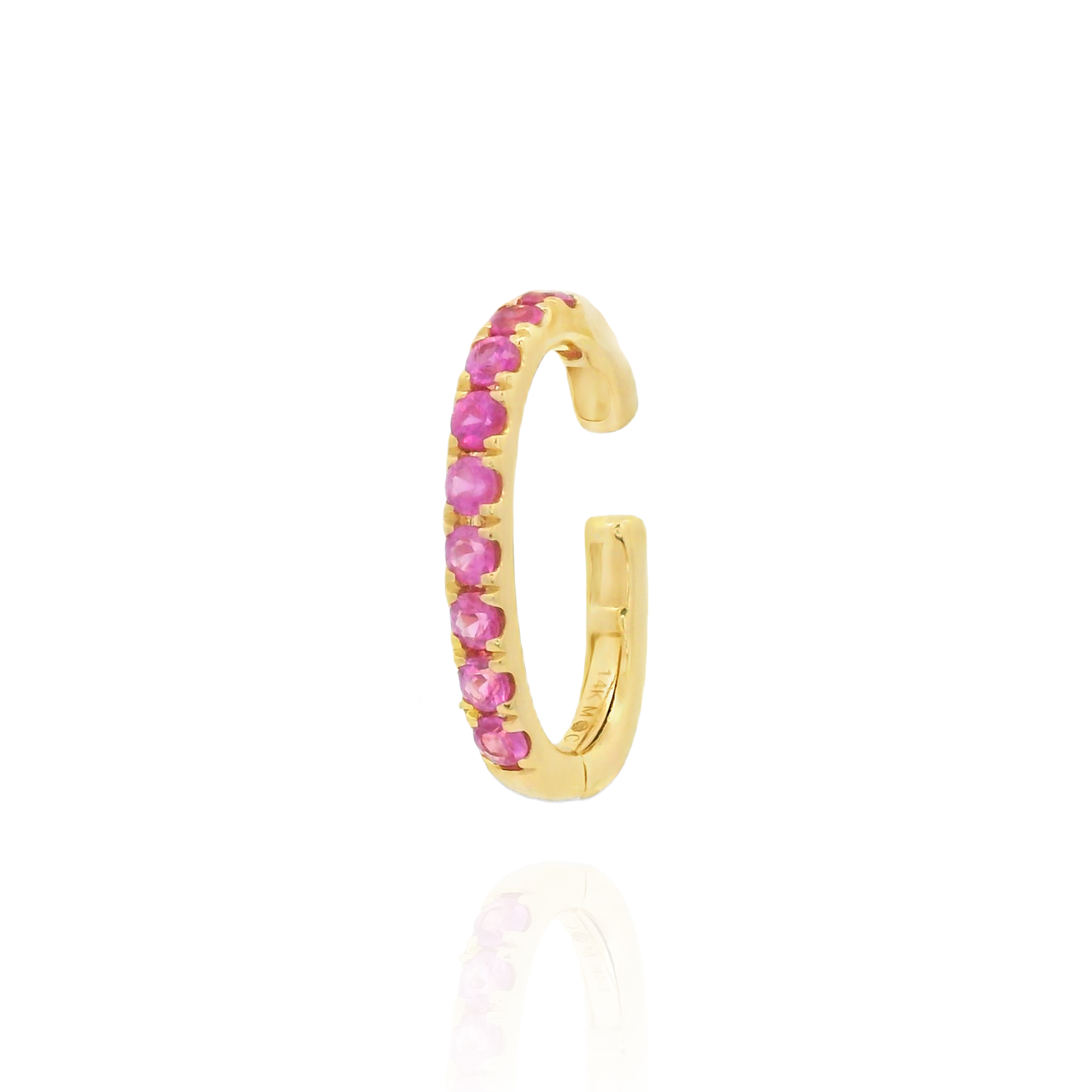 Nina - Pink Sapphire Ear cuff