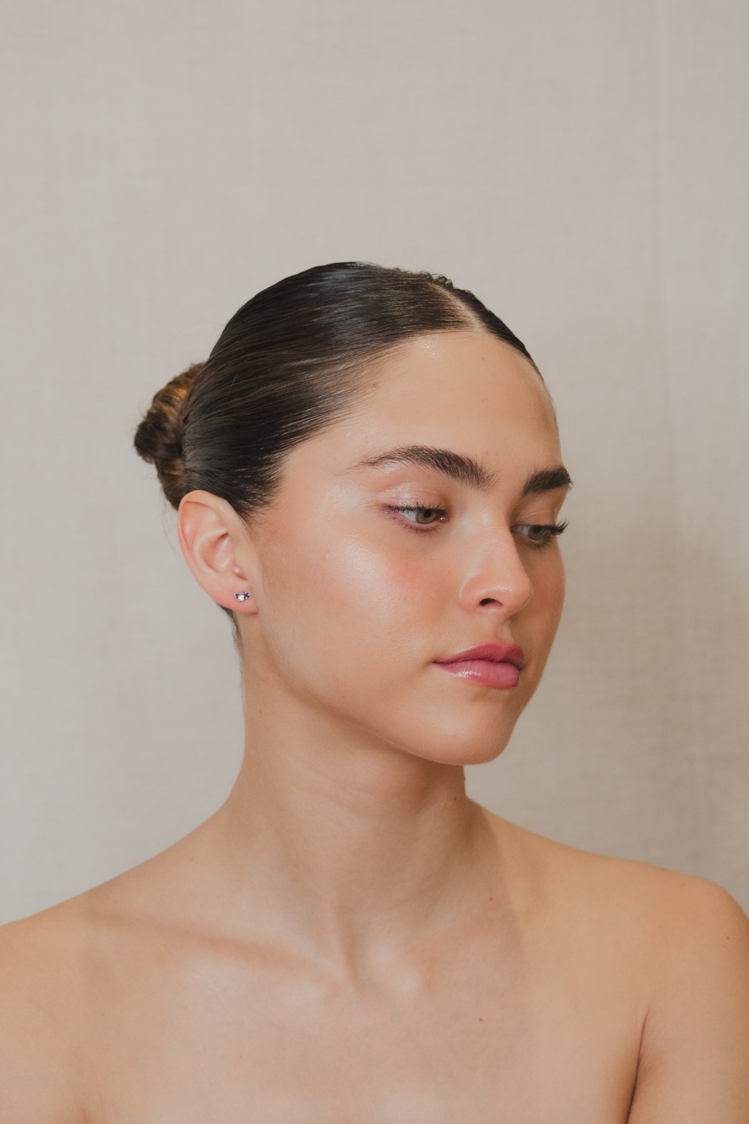 Ofelia - 2 Sapphires &amp; 1 Diamond Piercing