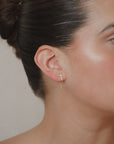 Tina - Bezel Chain Earring