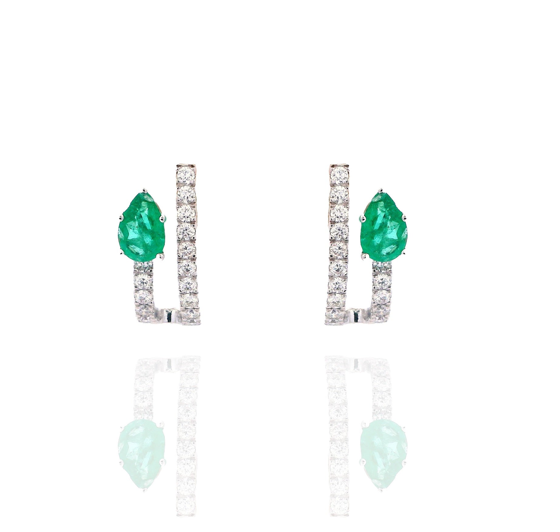 Sienna - Emerald Hoop