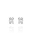 Bianca - Oval Diamond Stud