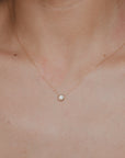 Luisa - Solitaire Bezel Necklace