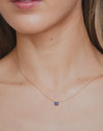 Zoe - Solitaire Sapphire Necklace