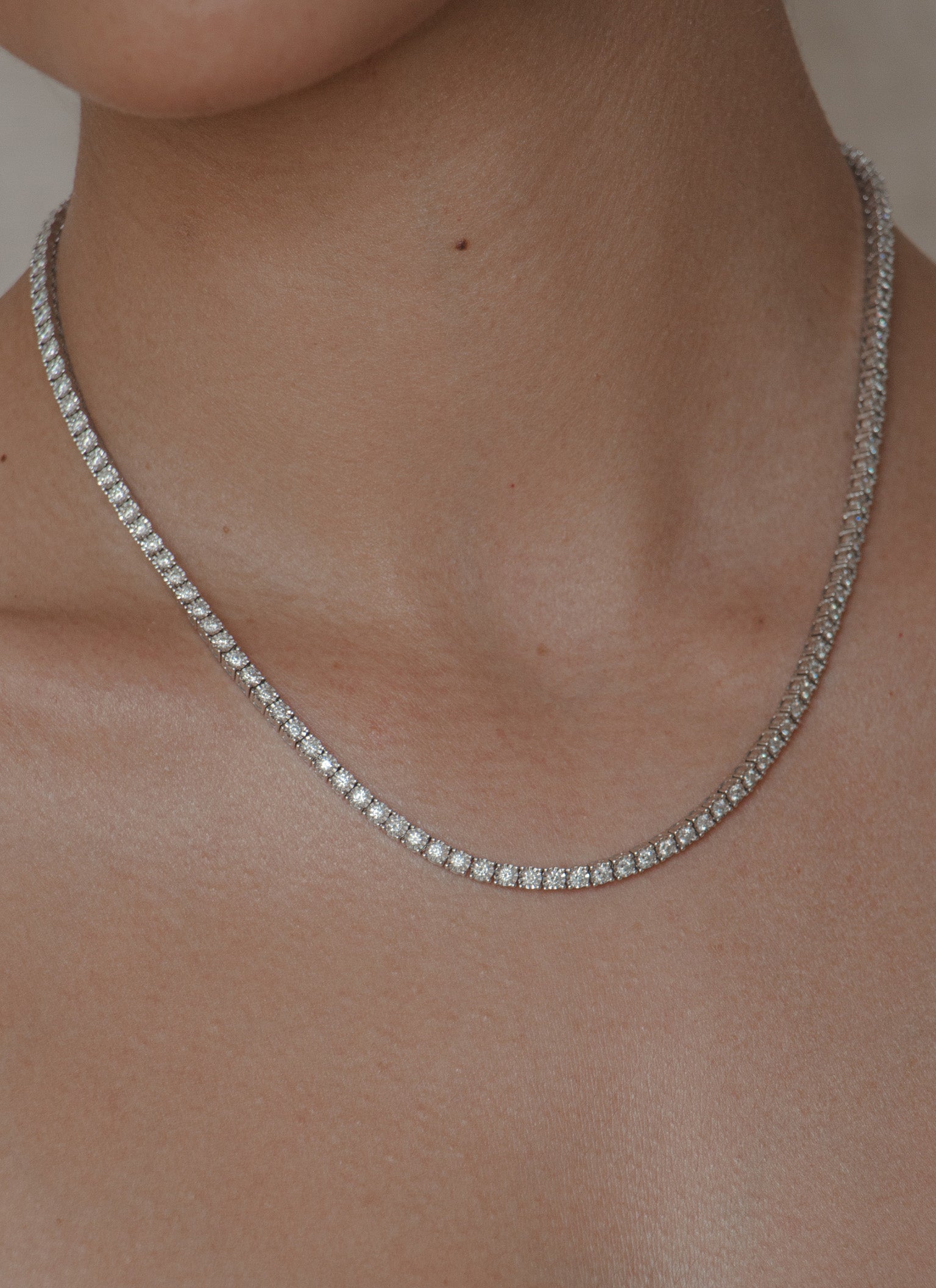Heidi - Tennis Necklace Illusion