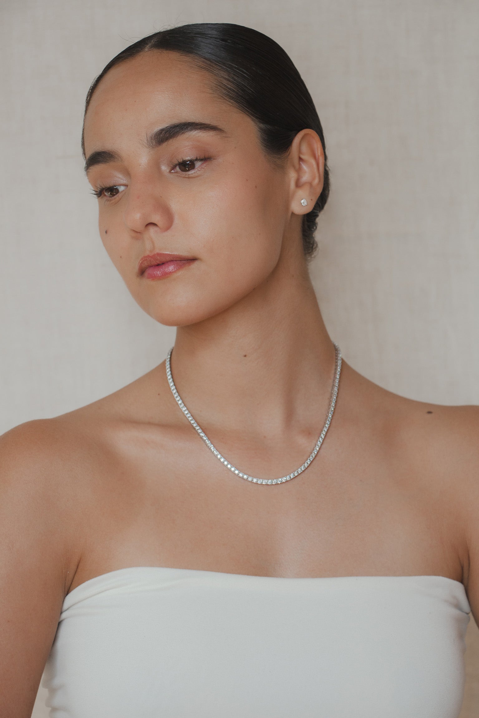 Heidi - Tennis Necklace Illusion