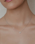 Luisa - Solitaire Bezel Necklace