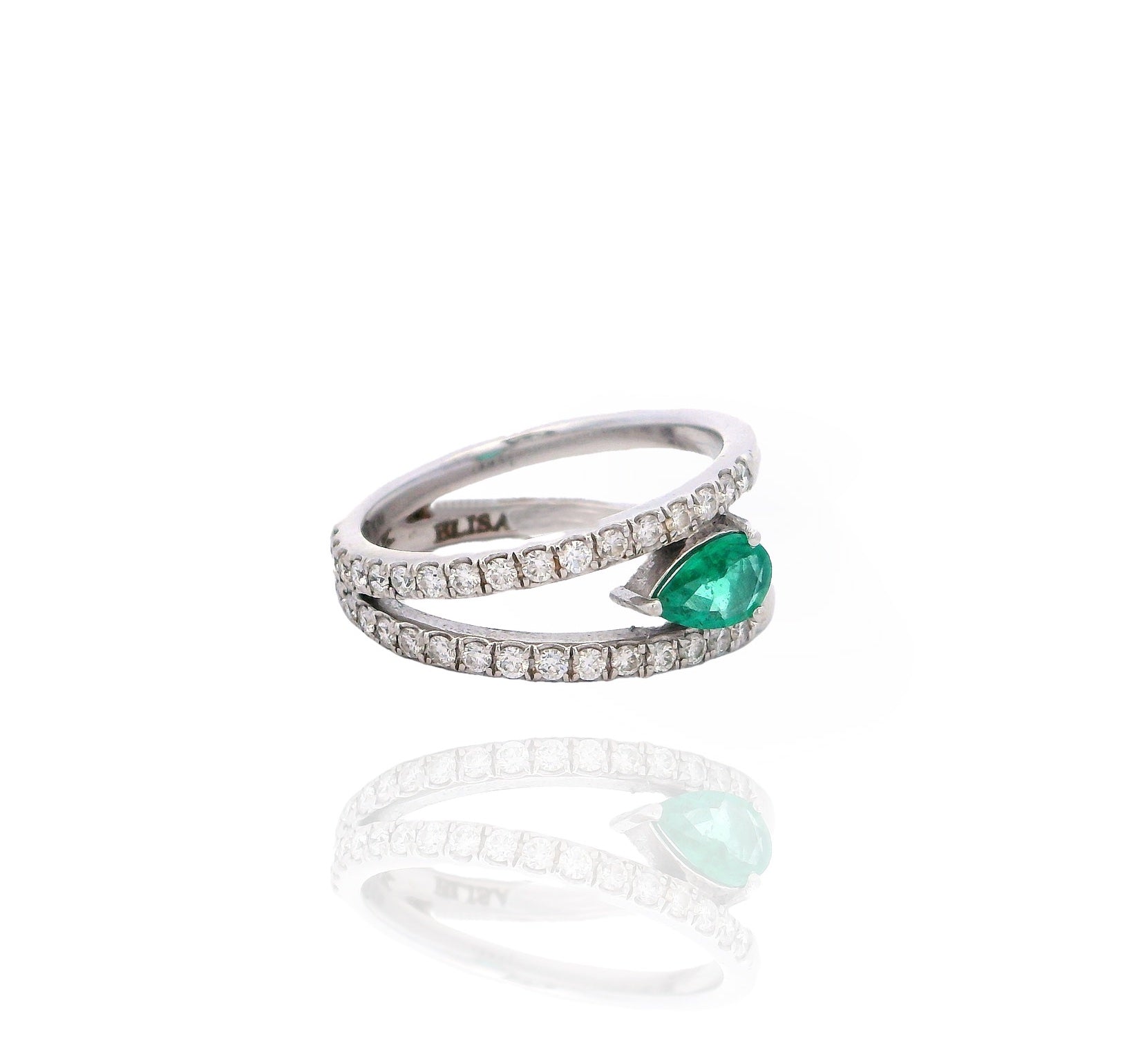Elisa - Emerald Double Ring