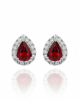 Gigi Rubillite Earring Pear
