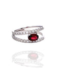 Elisa - Granate Double Ring