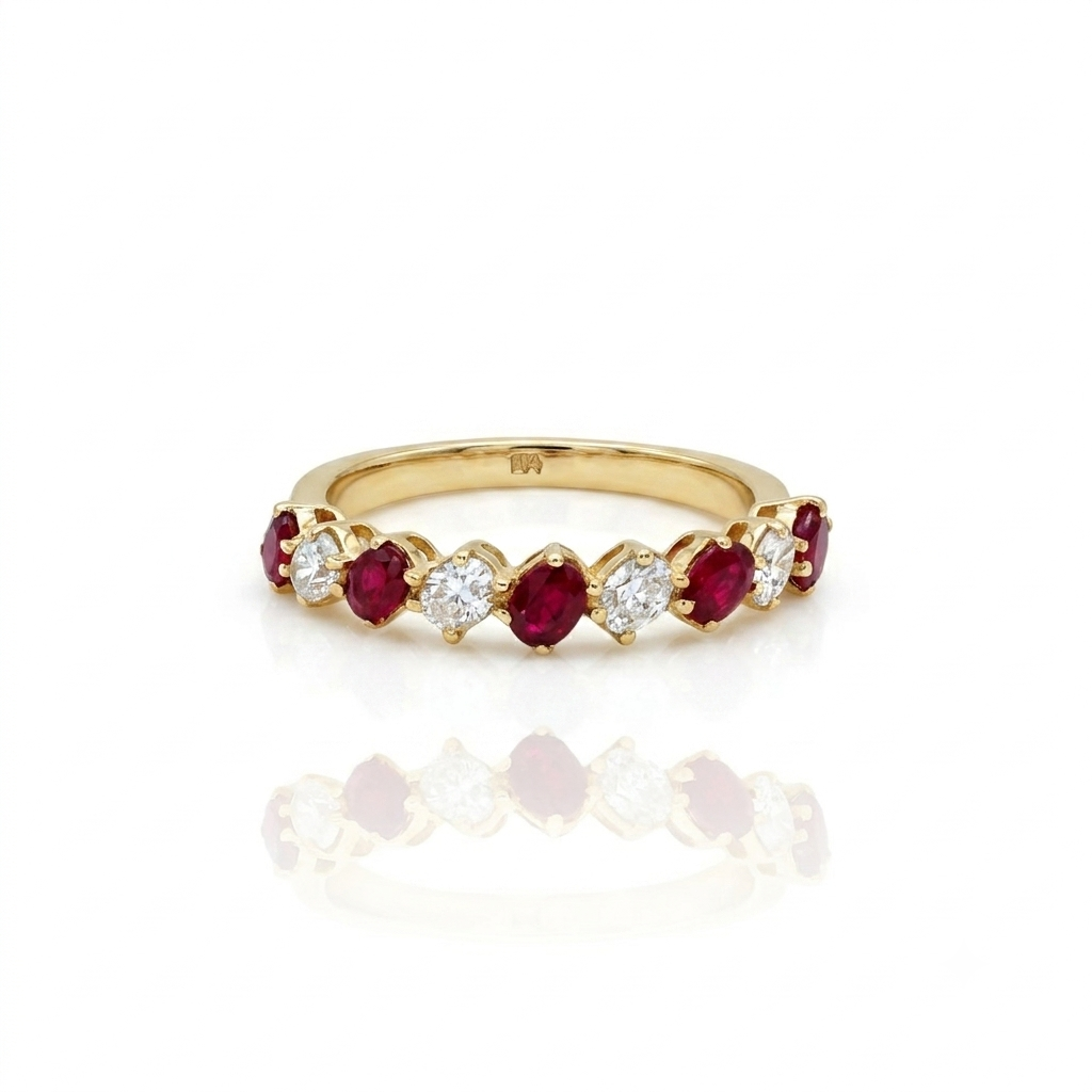 Chelsea Ruby Diamond Ring