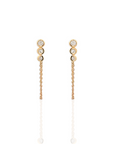 Tina - Bezel Chain Earring