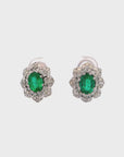 Grace - Emerald Floral Earring