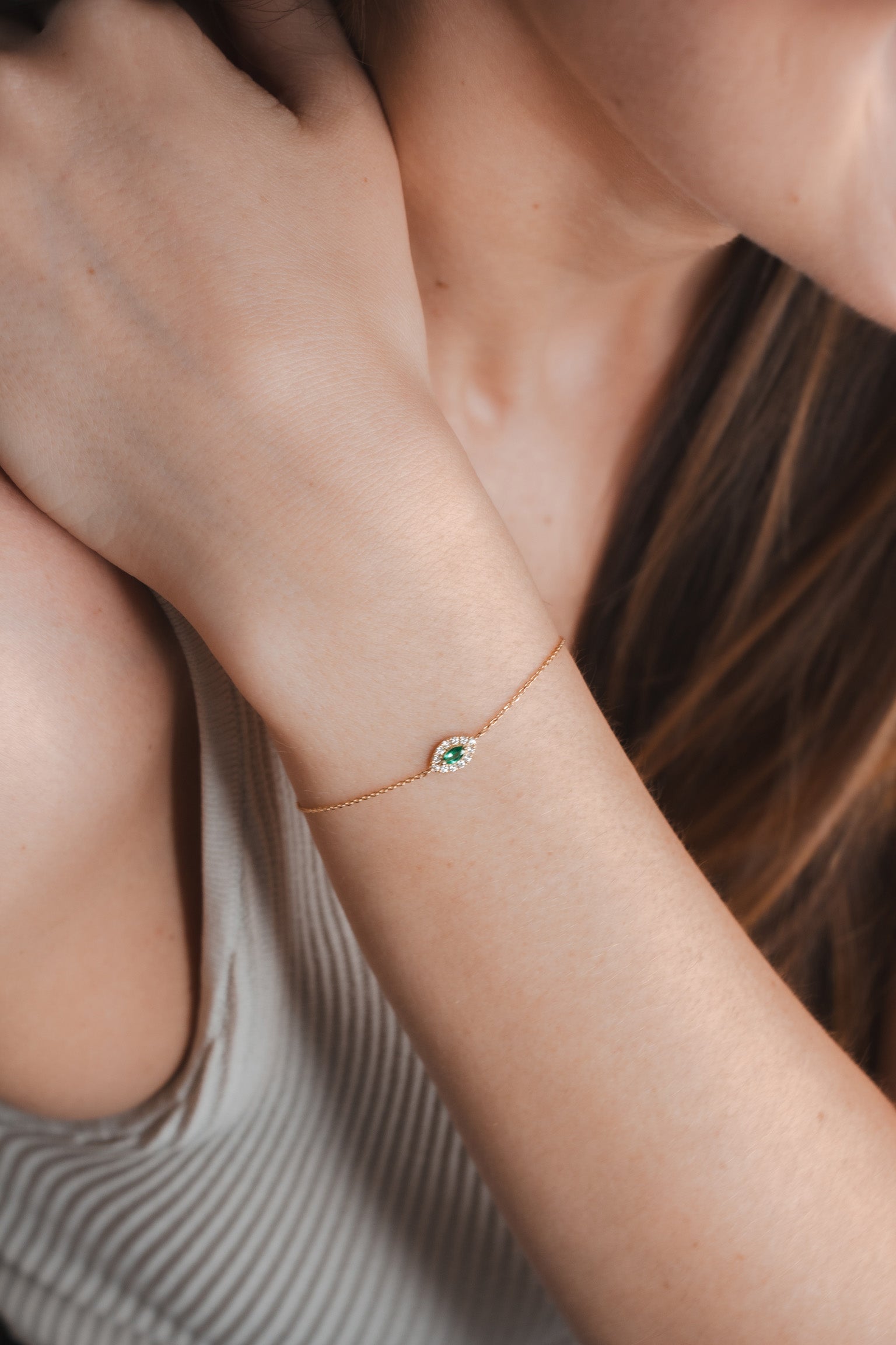 Luci - Emerald Eye Bracelet