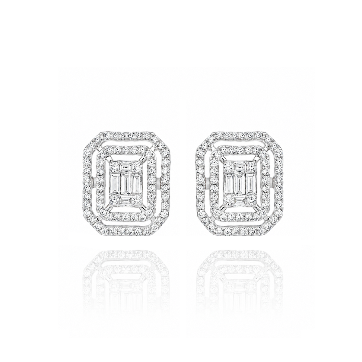 Kenya Baguette Diamond Earring