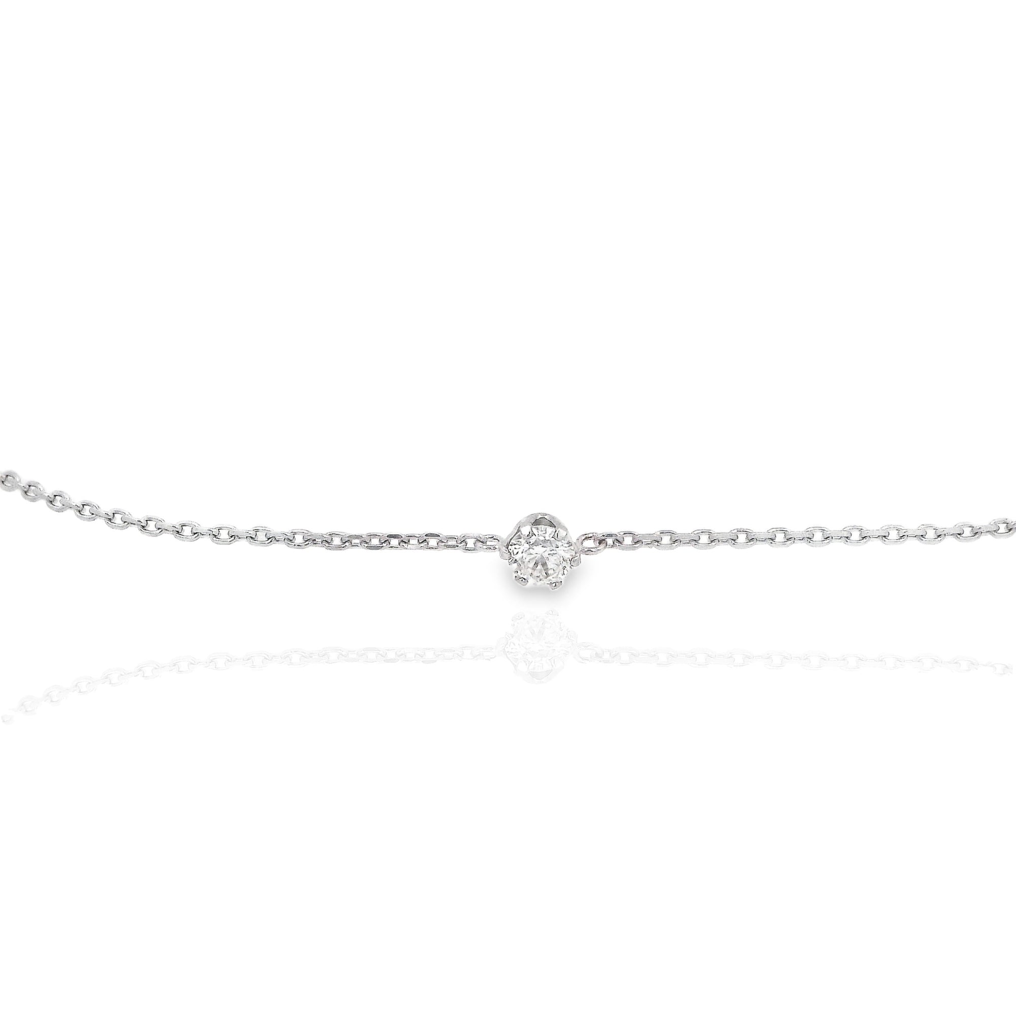 ‪Sofi - Solitaire Diamond Bracelet