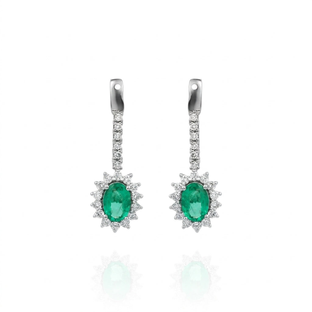 Lady D Emerald Earjackets
